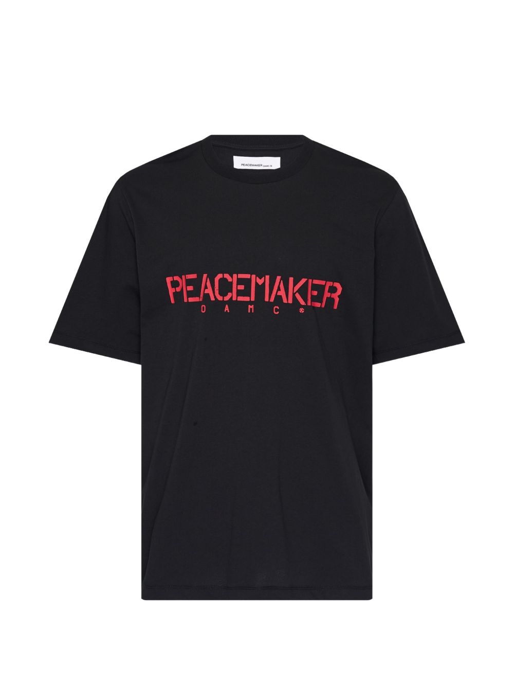 T-shirt con stampa del logo in nero Oamc peacemaker - uomo 