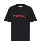 T-shirt con stampa del logo in nero Oamc peacemaker - uomo 