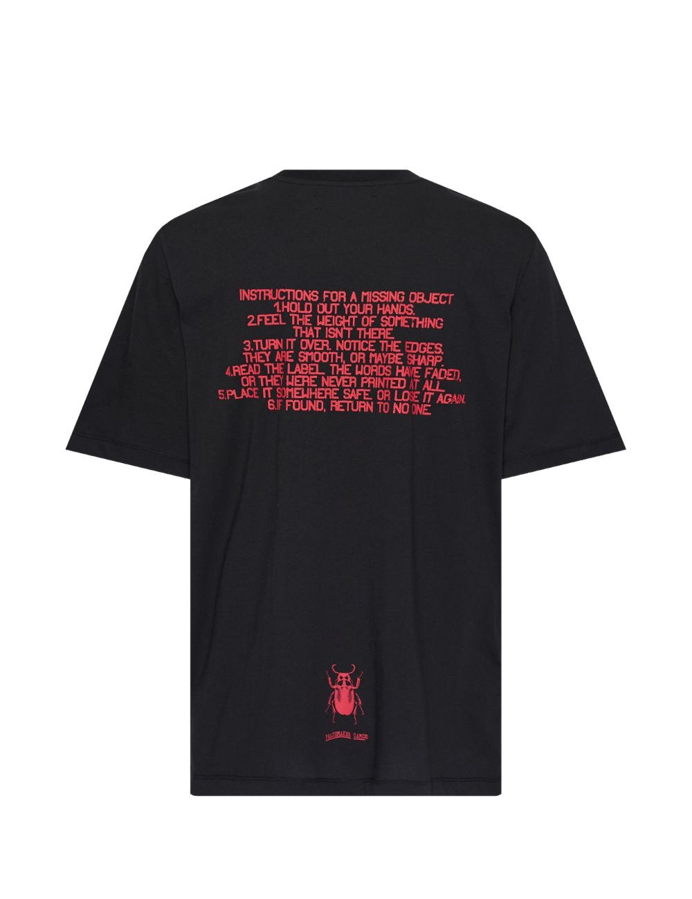 T-shirt con stampa del logo in nero Oamc peacemaker - uomo 
