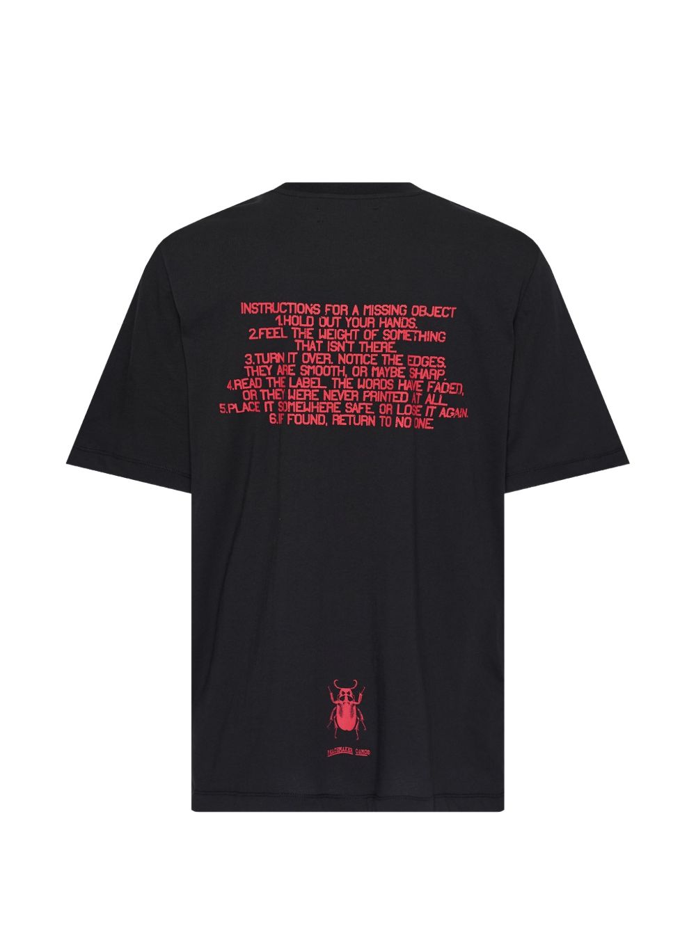 T-shirt con stampa del logo in nero Oamc peacemaker - uomo 