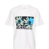 T-shirt Peacemaker con stampa a fiori in bianco Oamc peacemaker - uomo 
