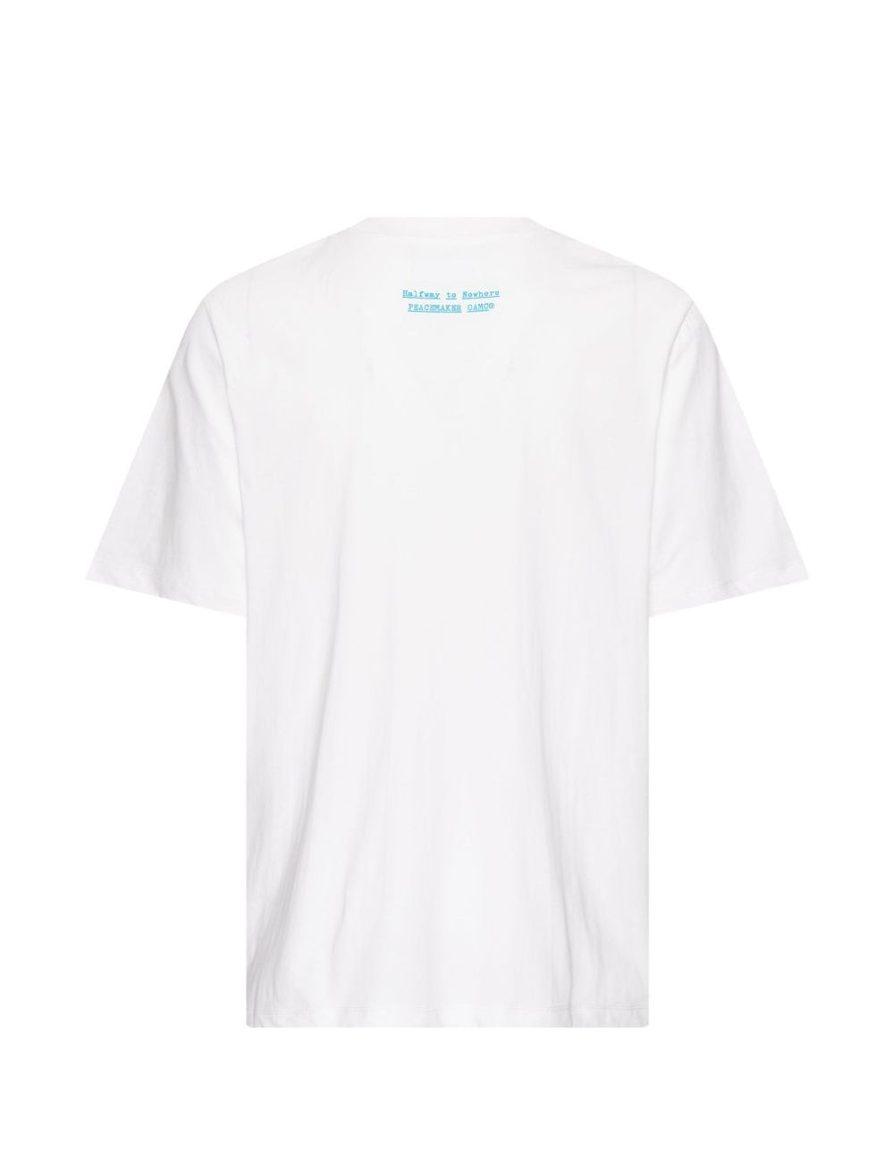T-shirt Peacemaker con stampa a fiori in bianco Oamc peacemaker - uomo 