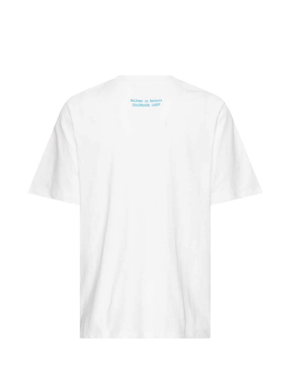 T-shirt Peacemaker con stampa a fiori in bianco Oamc peacemaker - uomo 