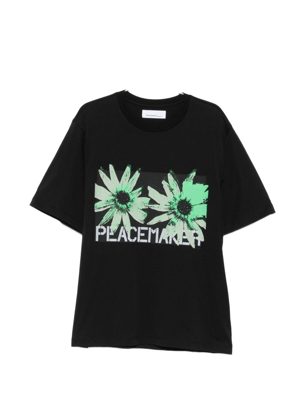 T-shirt con stampa grafica in nero Oamc peacemaker - uomo 