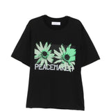 T-shirt con stampa grafica in nero Oamc peacemaker - uomo 