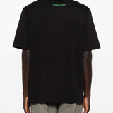 T-shirt con stampa grafica in nero Oamc peacemaker - uomo 