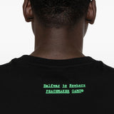 T-shirt con stampa grafica in nero Oamc peacemaker - uomo 