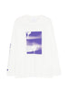 Oamc Peacemaker long-sleeved t-shirt in white with print - men