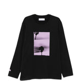 T-shirt a maniche lunghe in nero Oamc peacemaker - uomo 