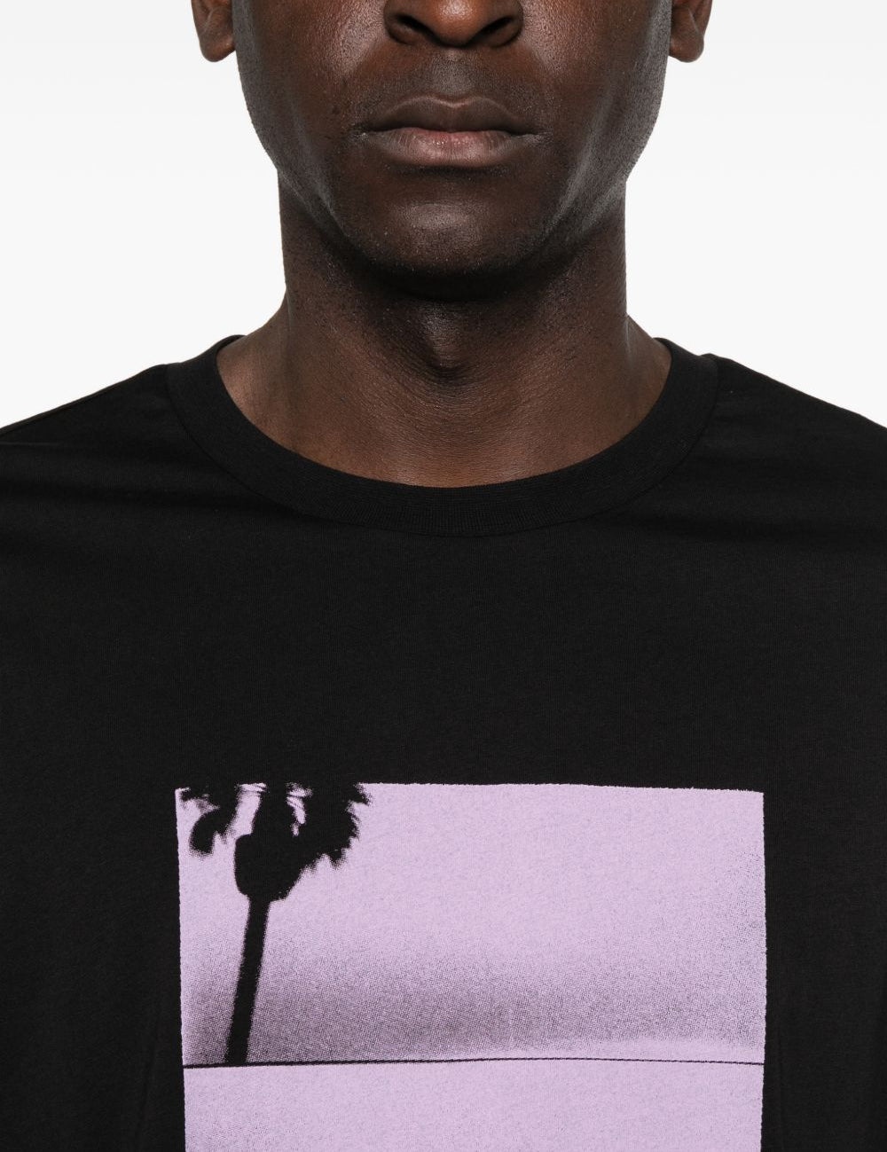 T-shirt a maniche lunghe in nero Oamc peacemaker - uomo 