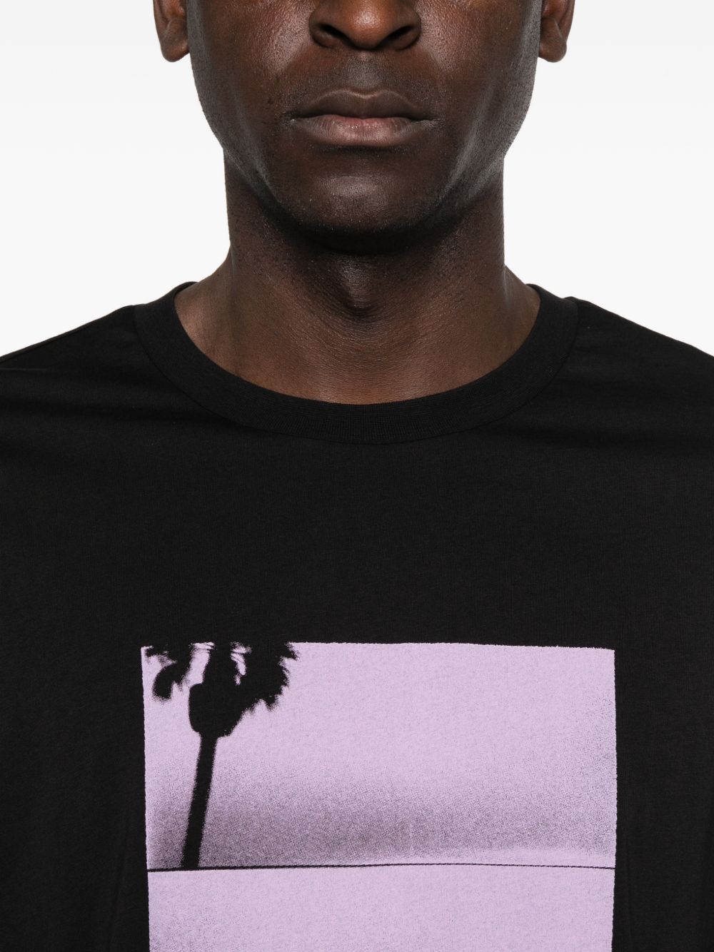 T-shirt a maniche lunghe in nero Oamc peacemaker - uomo 