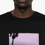 T-shirt a maniche lunghe in nero Oamc peacemaker - uomo 