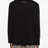 T-shirt a maniche lunghe in nero Oamc peacemaker - uomo 