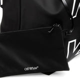Borsa con logo in nero off white - unisex 