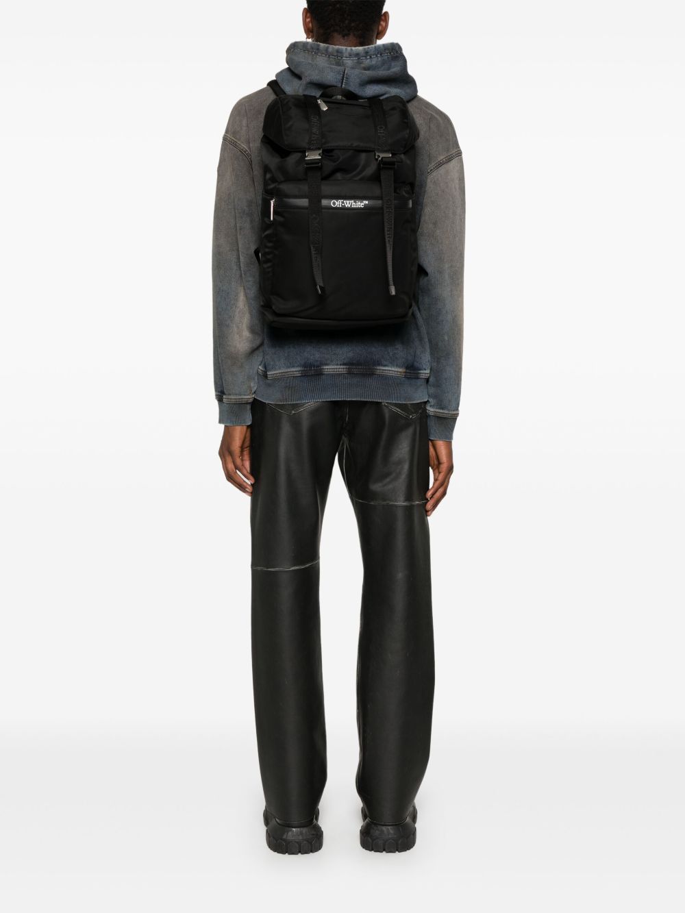 Zaino con stampa in nero Off white - unisex 