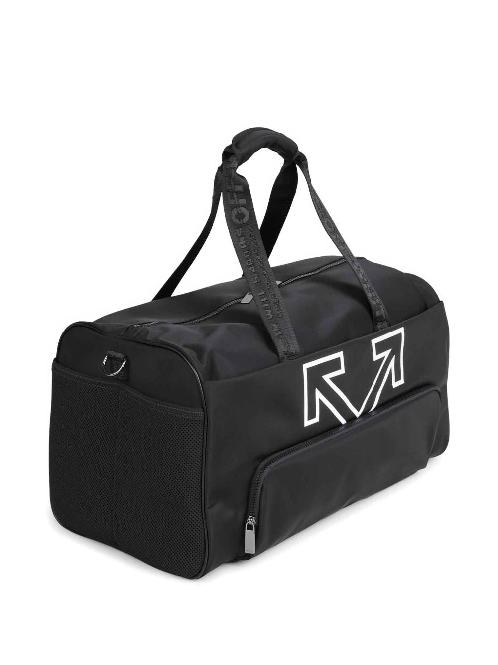 Borsa da palestra heritage in nero Off white - unisex 