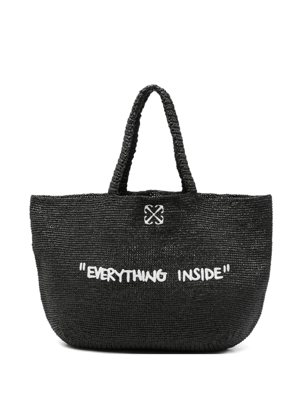 Borsa intrecciata everything inside in nero Off white - donna 