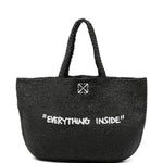 Borsa intrecciata everything inside in nero Off white - donna 