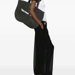 Borsa intrecciata everything inside in nero Off white - donna 