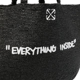 Borsa intrecciata everything inside in nero Off white - donna 