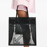 Borsa tote Market con logo in nero OFF WHITE - UNISEX 