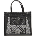 Borsa tote Market S con logo in nero OFF WHITE - UNISEX 