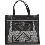 Borsa tote Market S con logo in nero OFF WHITE - UNISEX 