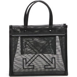 Borsa tote Market S con logo in nero OFF WHITE - UNISEX 