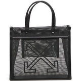 Borsa tote Market S con logo in nero OFF WHITE - UNISEX 