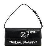 Borsa a spalla Jitney 1.0 in nero OFF WHITE - DONNA 