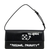 Borsa a spalla Jitney 1.0 in nero OFF WHITE - DONNA 