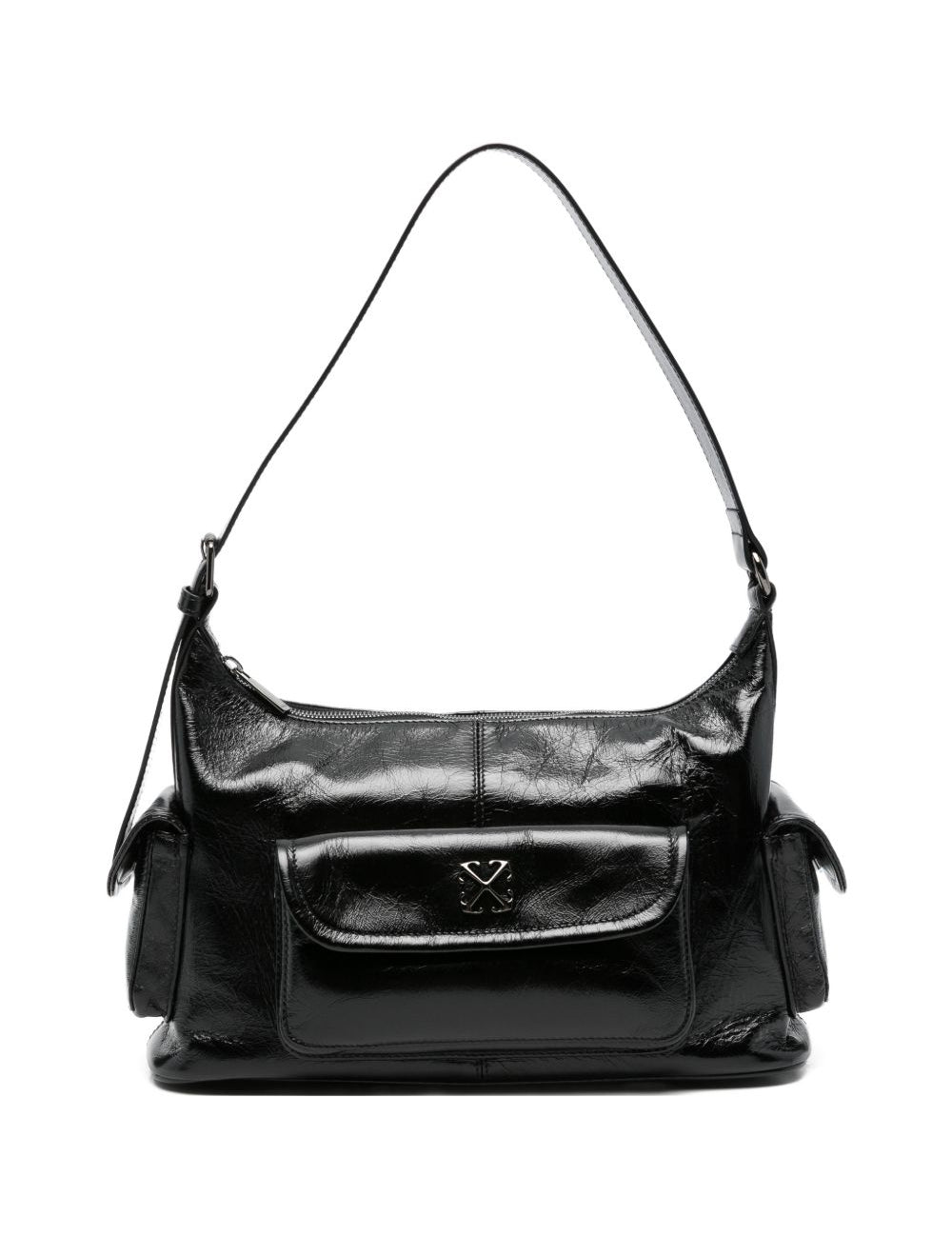 BORSA A SPALLA DUMBO B IN NERO OFF-WHITE - WOMEN 