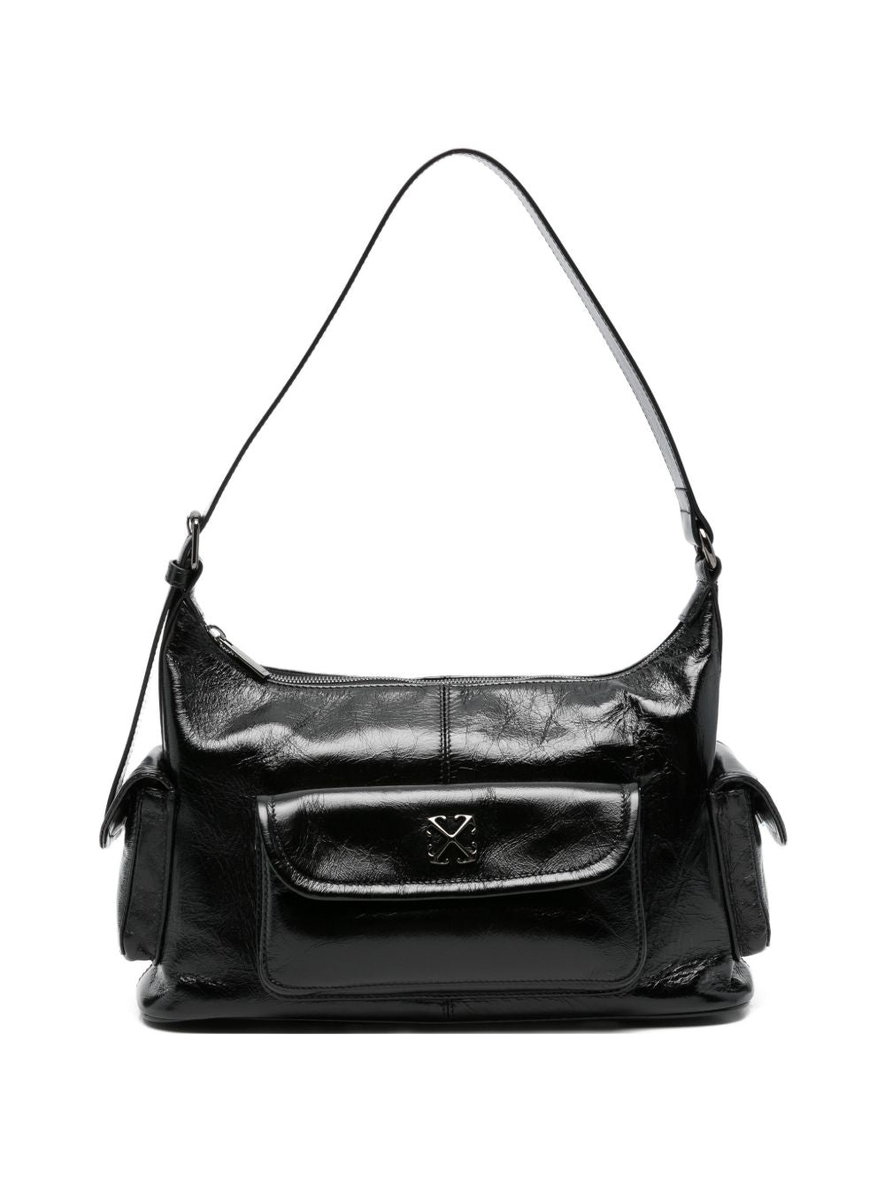 BORSA A SPALLA DUMBO B IN NERO OFF-WHITE - WOMEN 