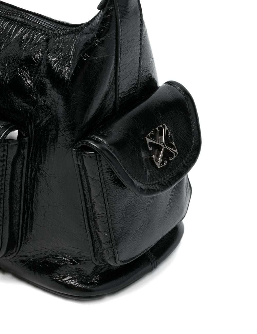 BORSA A SPALLA DUMBO B IN NERO OFF-WHITE - WOMEN 