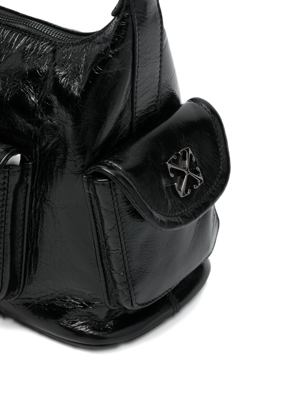 BORSA A SPALLA DUMBO B IN NERO OFF-WHITE - WOMEN 