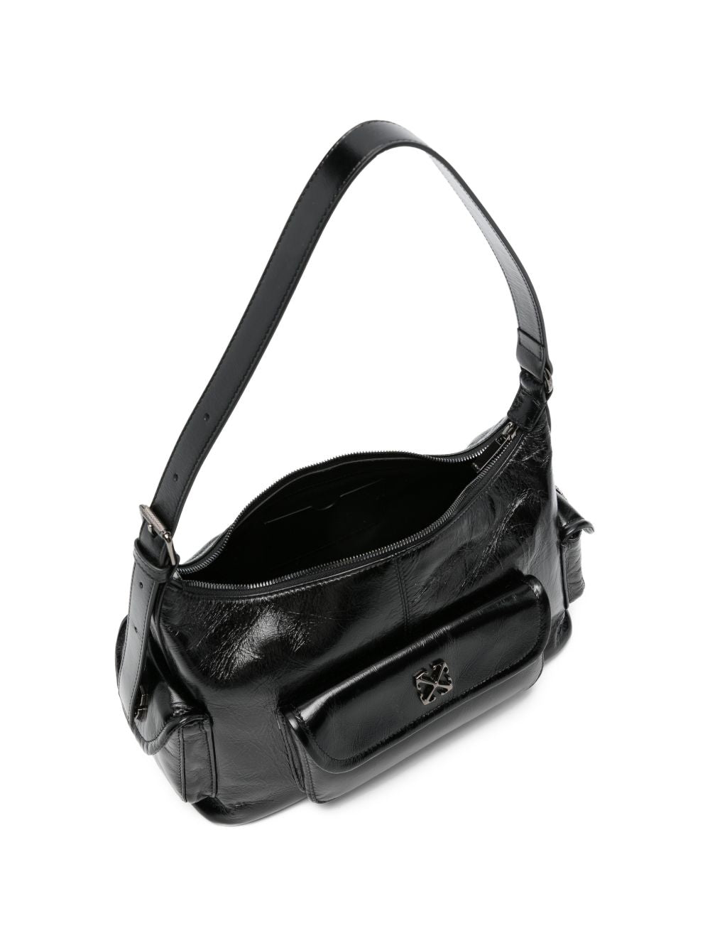 BORSA A SPALLA DUMBO B IN NERO OFF-WHITE - WOMEN 