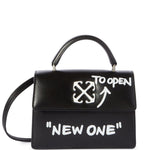 Borsa a mano Jitney Baby Quote in nero OFF WHITE - DONNA 
