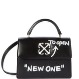 Borsa a mano Jitney Baby Quote in nero OFF WHITE - DONNA 