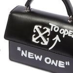 Borsa a mano Jitney Baby Quote in nero OFF WHITE - DONNA 