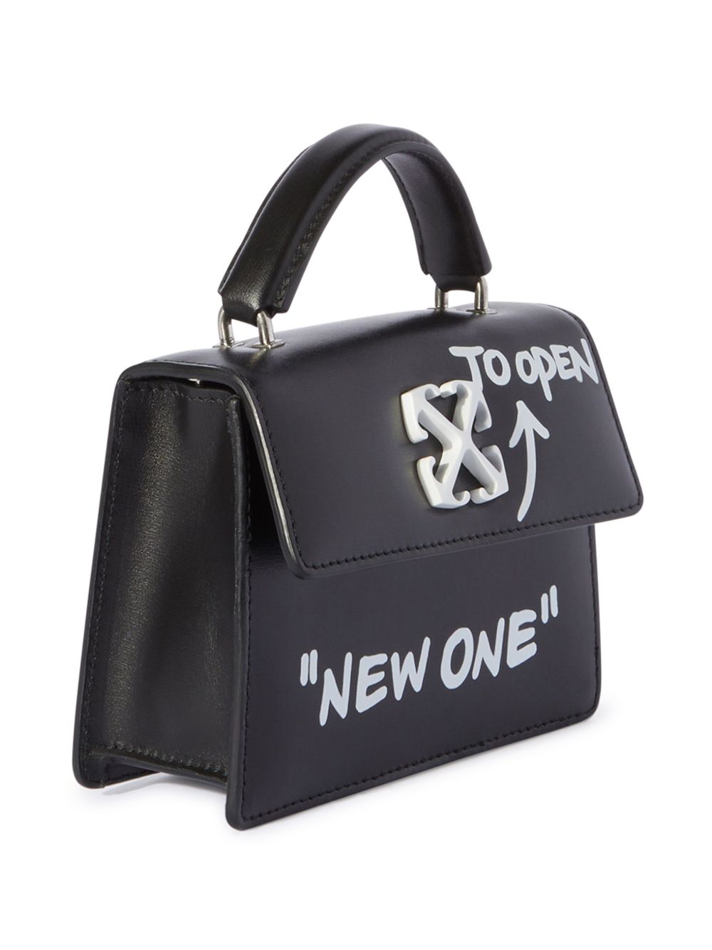 Borsa a mano Jitney Baby Quote in nero OFF WHITE - DONNA 