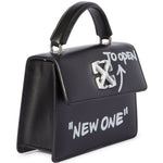 Borsa a mano Jitney Baby Quote in nero OFF WHITE - DONNA 