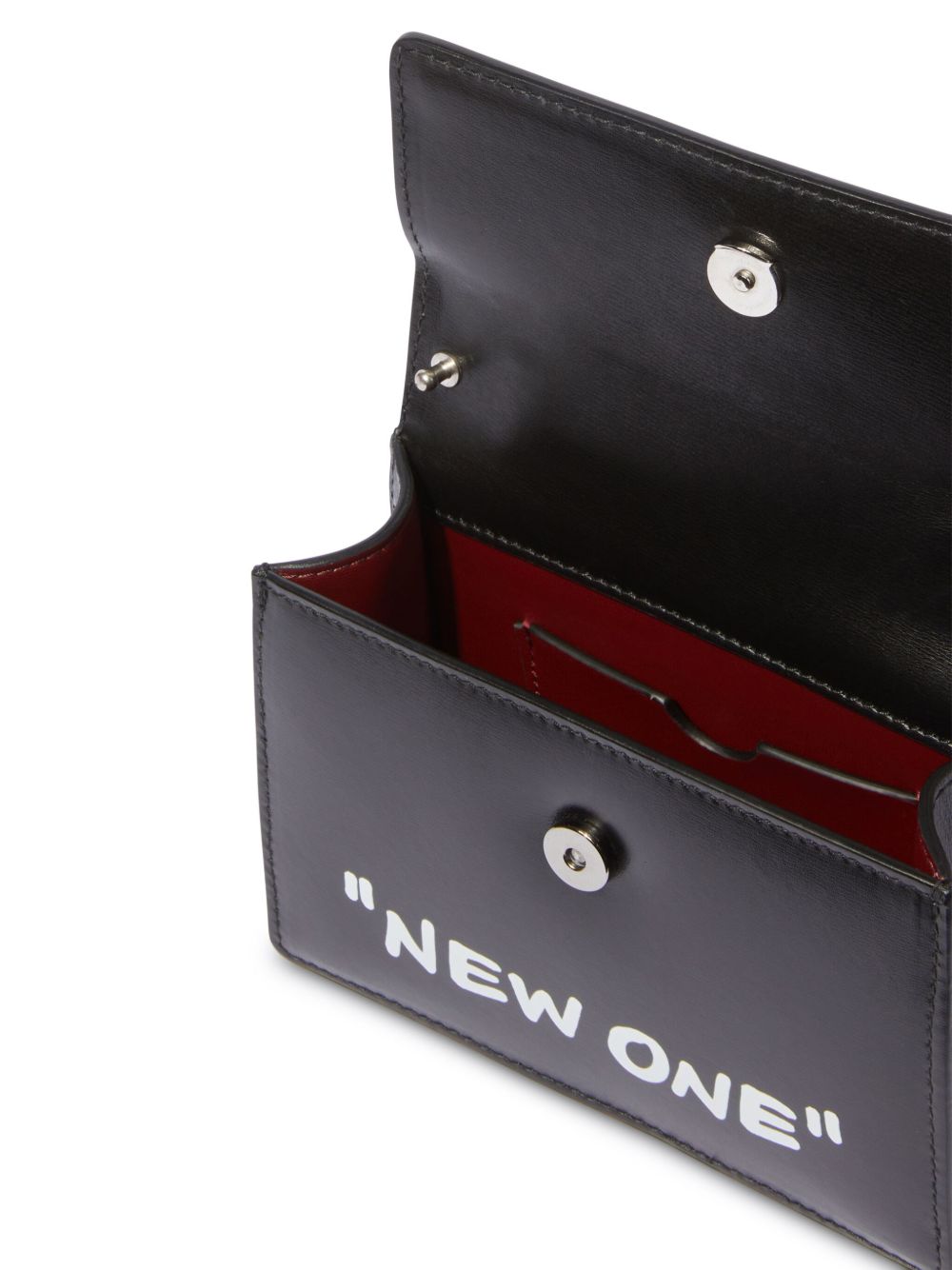 Borsa a mano Jitney Baby Quote in nero OFF WHITE - DONNA 