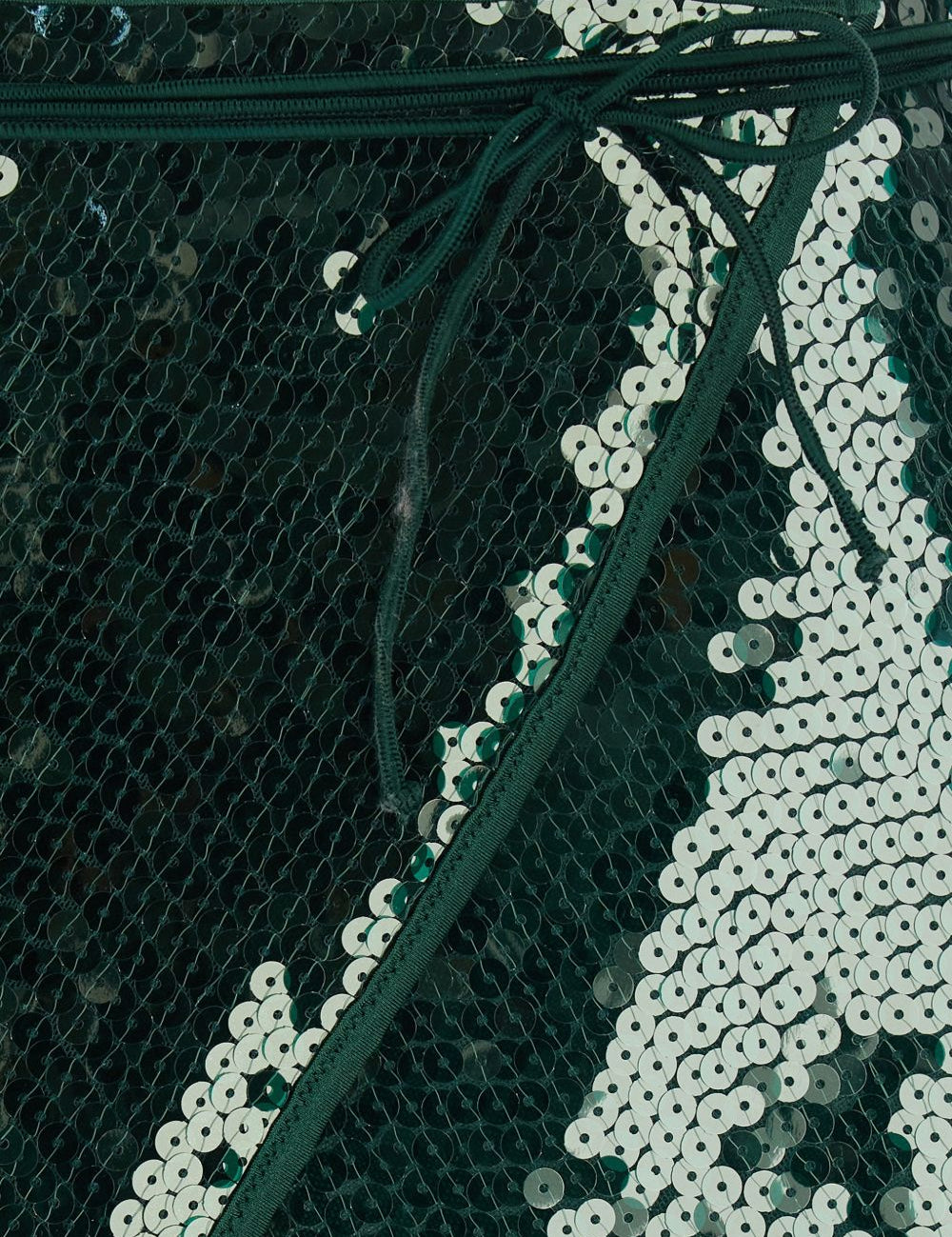 Minigonna con paillettes in verde Oséree - donna 