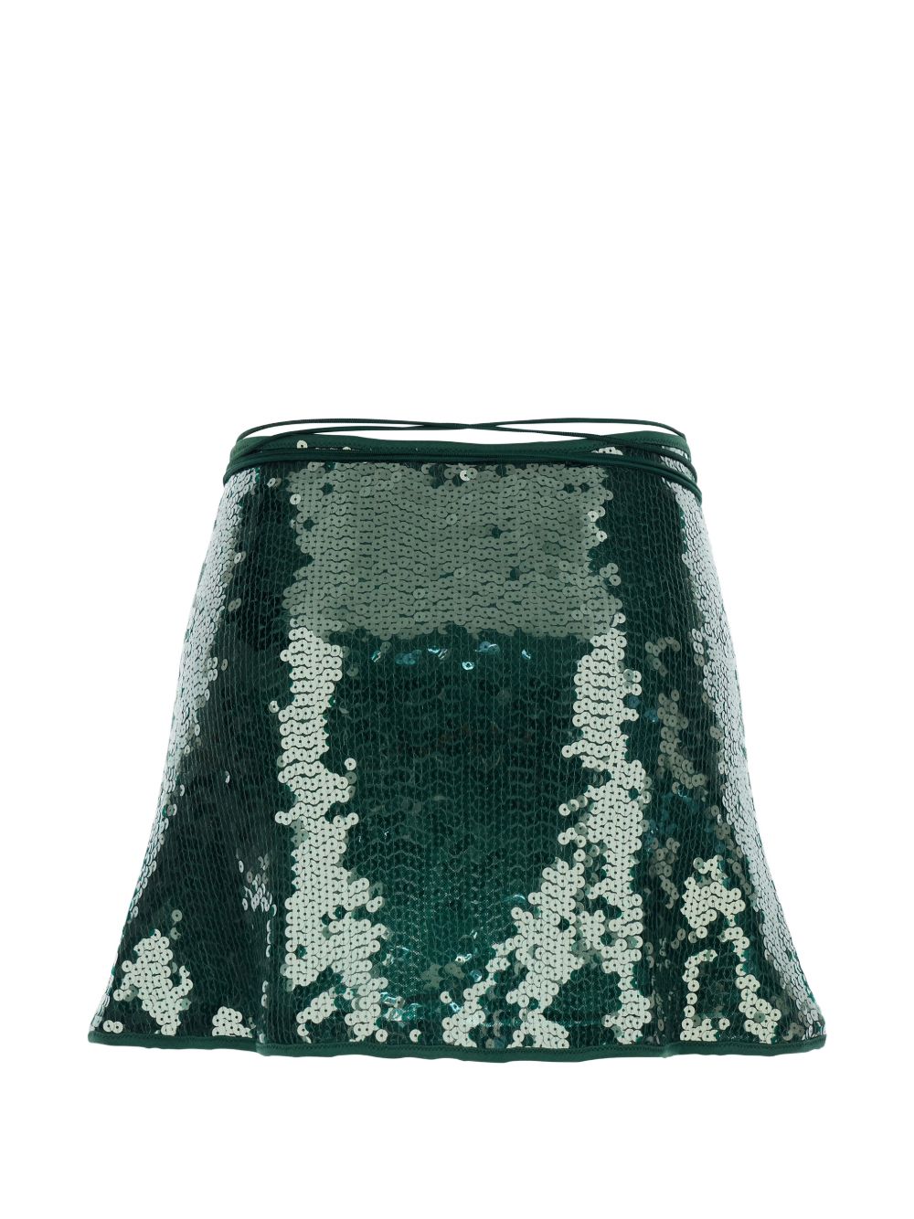 Minigonna con paillettes in verde Oséree - donna 