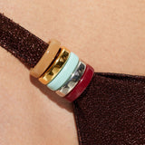 Bikini a triangolo con dettaglio ad anello in marrone Oséree - donna 