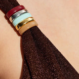 Bikini a triangolo con dettaglio ad anello in marrone Oséree - donna 