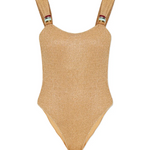 Costume da bagno con anelli decorativi in oro Oséree - donna 