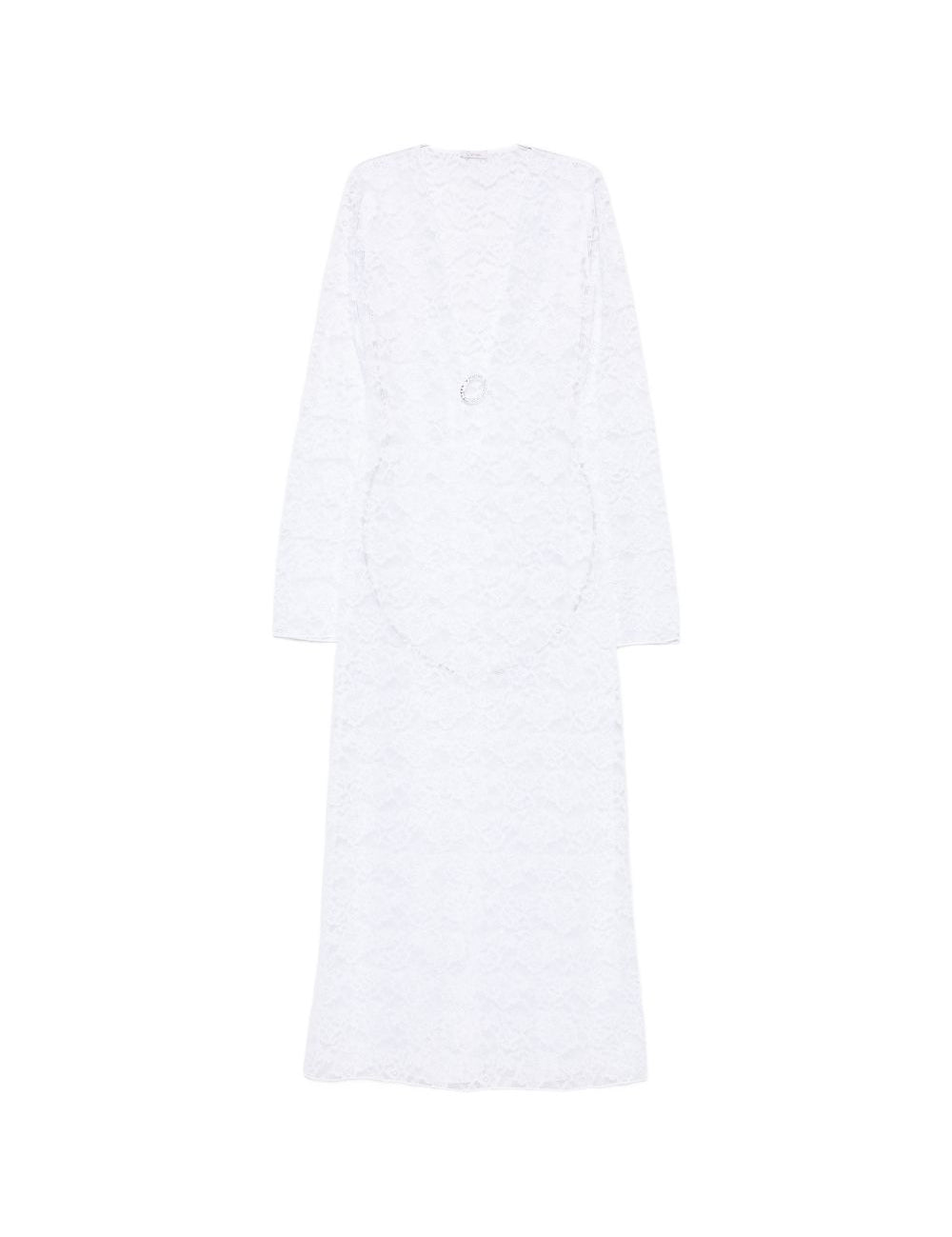 Abito maxi in pizzo in bianco Oséree - donna 
