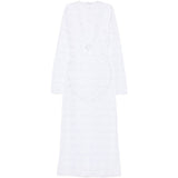 Abito maxi in pizzo in bianco Oséree - donna 