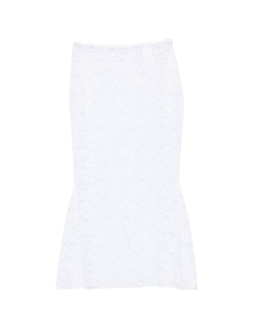 Gonna midi in pizzo in bianco Oséree - donna 